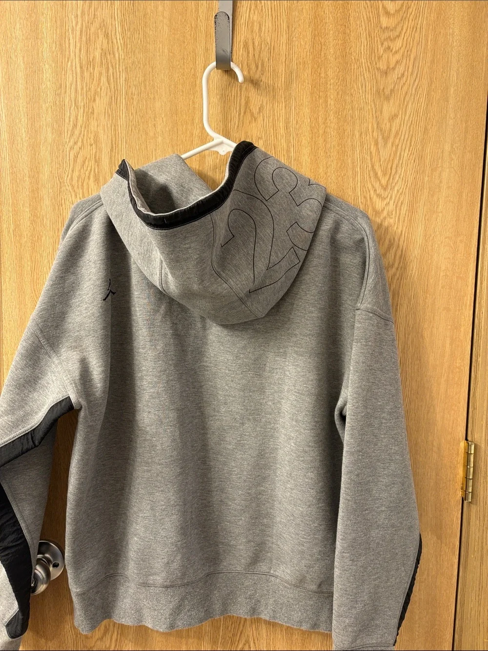 Jordan Grey Hooded Pullover Sweatshirt